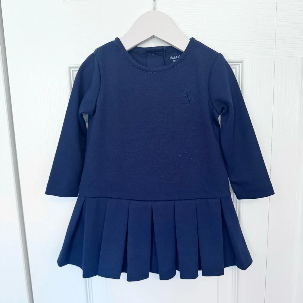 Ralph Lauren Elegant Navy Dress Sz 6 months